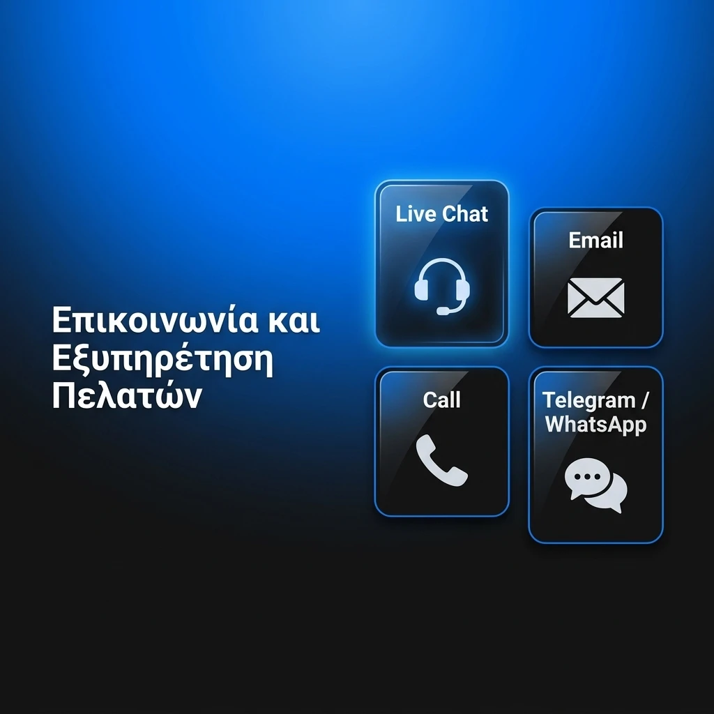 Ομάδα εξυπηρέτησης πελατών 1w διαθέσιμη 24/7 μέσω live chat, email και τηλεφώνου
