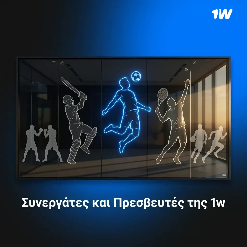 Συνεργάτες και Πρεσβευτές της 1w: αθλητικές ομάδες, Ευρωπαίοι αθλητές και τεχνολογικοί εταίροι