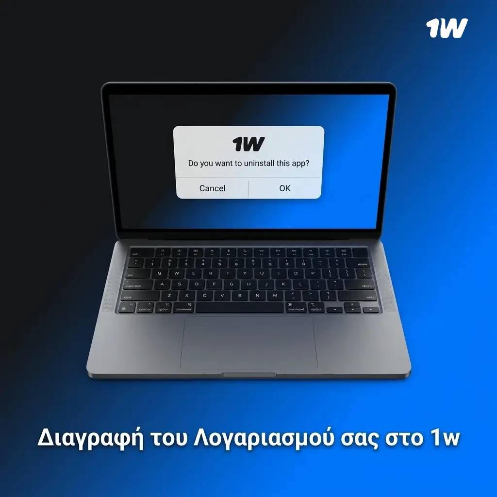 Οδηγός διαγραφής λογαριασμού στο 1w με βήματα για κλείσιμο και εκκρεμείς συναλλαγές