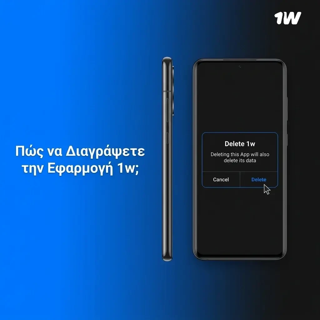 Οδηγός διαγραφής εφαρμογής 1w σε Android και iOS με ασφαλή διατήρηση λογαριασμού
