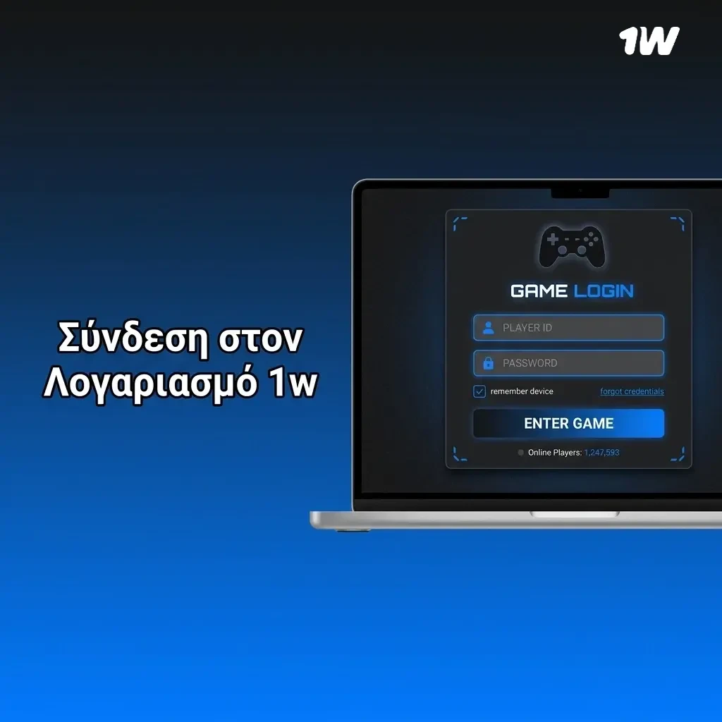 Σύνδεση στον λογαριασμό 1w με email και κωδικό πρόσβασης μέσω της σελίδας login